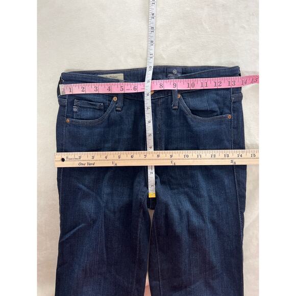 AG Jeans The Prima Mid Rise Cigarette Leg Dark Blue Wash Capsule - Picture 7 of 8
